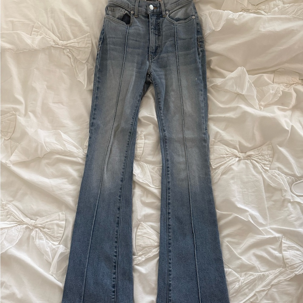 REVICE Denim Flare Jeans in Classic Blue